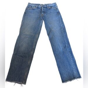 GRLFRND Blue Straight Leg Helena Jeans 26 NWOT